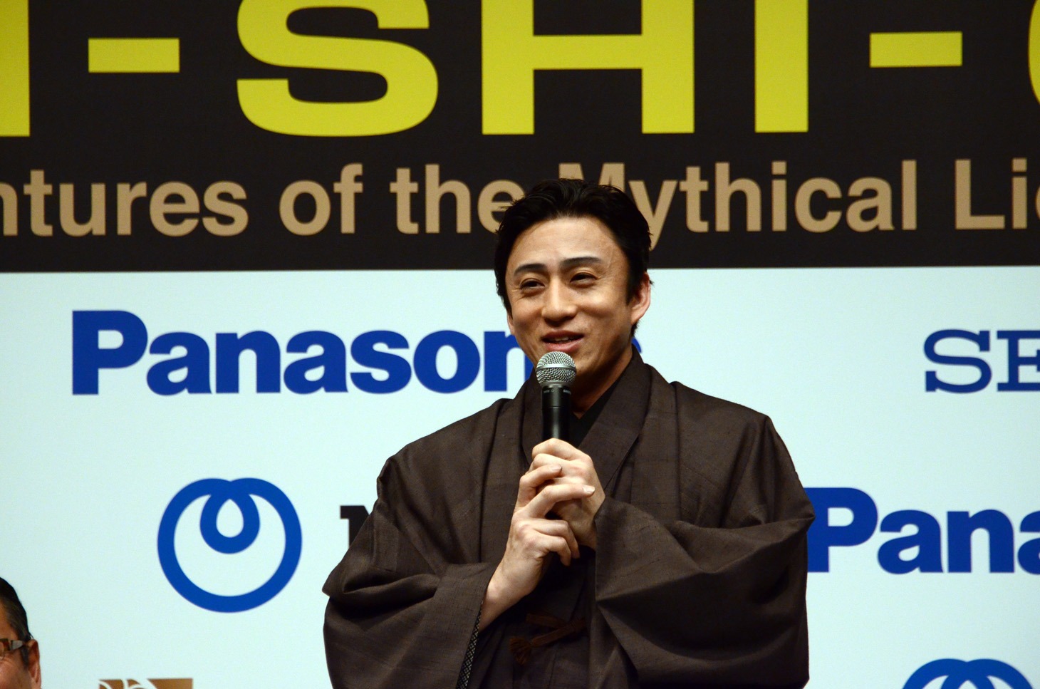 「Japan KABUKI festival in Las Vegas 2016」製作発表に登壇した市川染五郎。
