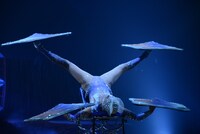 シルク・ドゥ・ソレイユ「ダイハツ トーテム」公開リハーサルの様子。