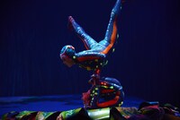 シルク・ドゥ・ソレイユ「ダイハツ トーテム」公開リハーサルの様子。