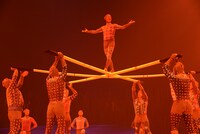 シルク・ドゥ・ソレイユ「ダイハツ トーテム」公開リハーサルの様子。