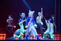 「SHOW BY ROCK!! MUSICAL～唱え家畜共ッ！深紅色の堕天革命黙示録ッ！！～」公開ゲネプロの様子。