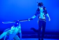 「SHOW BY ROCK!! MUSICAL～唱え家畜共ッ！深紅色の堕天革命黙示録ッ！！～」公開ゲネプロの様子。