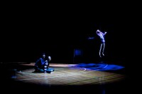 2011年にF/T11の主催演目として上演された岡崎藝術座「レッドと黒の膨張する半球体」。（撮影：富貴塚悠太）