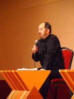 「イニシュマン島のビリー」会見より。演出を手がける森新太郎。