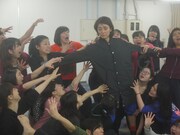 青蛾館公演 男装音楽劇「くるみ割り人形」稽古の様子。