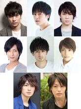 「もののふシリーズ『瞑るおおかみ黒き鴨』」出演者。上段左から青木玄徳 、鈴木勝吾、早乙女友貴。中段左から、斉藤秀翼、佐伯大地、伊崎龍次郎。下段左から、松田凌、荒木宏文。