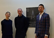 「ZERO POINT」制作発表より。左から酒井はな、ダレン・ジョンストン、島地保武。