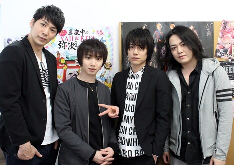 「ハンサム落語」チームの面々。