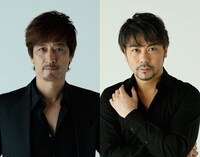 「ヴィンセント・ヴァン・ゴッホ」出演者。左から橋本さとし、岸祐二。