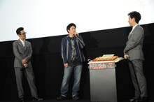 左から中村勘九郎、市川染五郎、中村七之助。