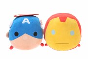 マーベル TSUM TSUM（Mサイズ）。左からキャプテン・アメリカ、アイアンマン。※発売済み