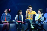 ミュージカル「ラディアント・ベイビー ～キース・ヘリングの生涯～」より、ゲネプロの様子。