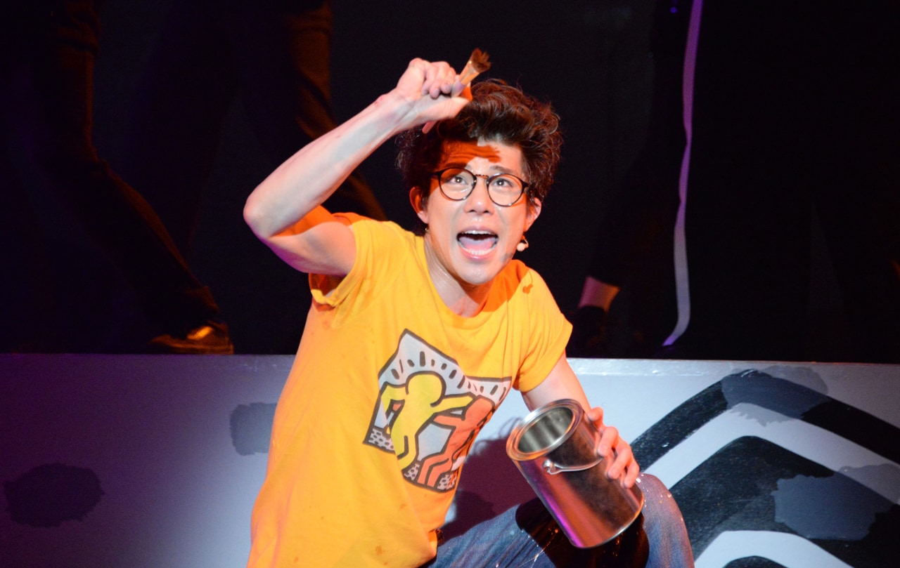 ミュージカル「ラディアント・ベイビー ～キース・ヘリングの生涯～」より、ゲネプロの様子。