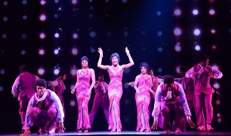 ブロードウェイ・ミュージカル「ドリームガールズ」リハーサルより。