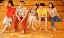 味わい堂々 隠し味公演「枯山水」ビジュアル。左から、宮本奈津美、堀靖明、岸野聡子、細川洋平、浅野千鶴。