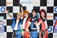 「あんさんぶるスターズ！オン・ステージ」囲み取材の様子。