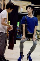 ブロードウェイミュージカル「キンキーブーツ」公開稽古より。