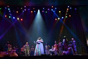 ミュージカル「ヨセフと不思議なテクニカラー・ドリームコート」リハーサルの様子。