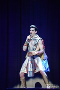 ミュージカル「ヨセフと不思議なテクニカラー・ドリームコート」リハーサルの様子。