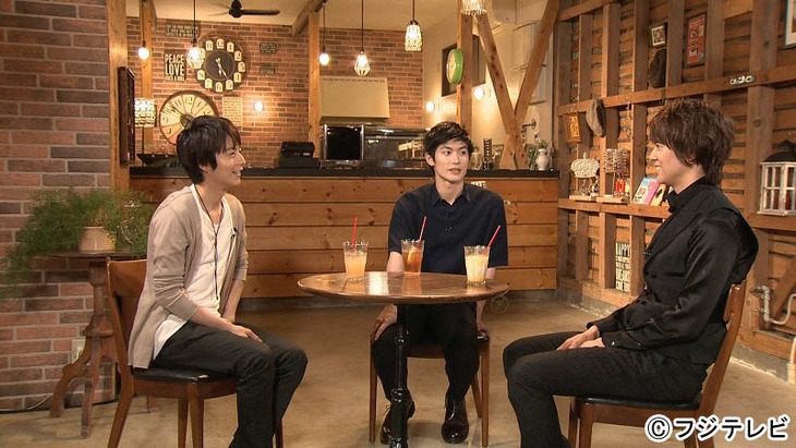 「ボクらの時代」収録の様子。左から、小池徹平、三浦春馬、浦井健治。