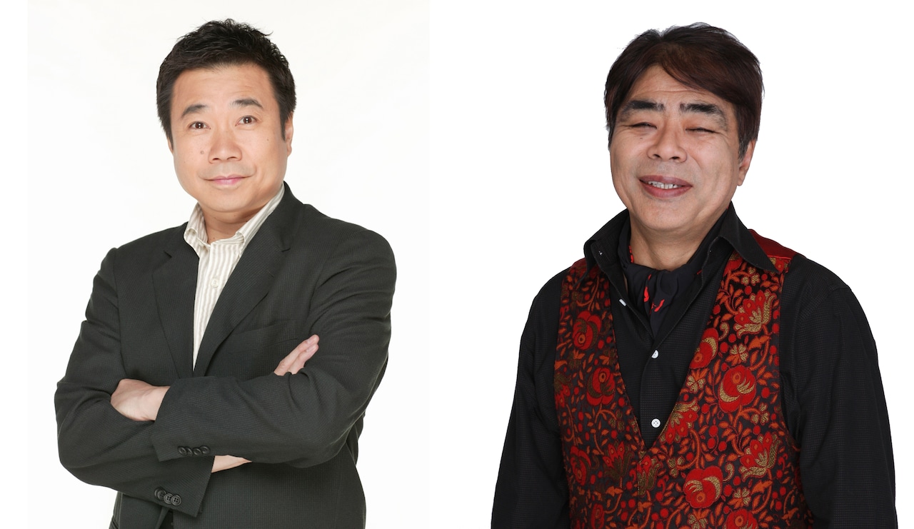 左から、三宅裕司、小倉久寛。