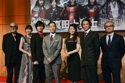 「真田十勇士」製作発表会見フォトセッションの様子。
