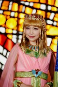 ミュージカル「王家の紋章」囲み取材の様子。キャロル役の新妻聖子。