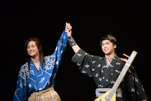 左から木村了演じる浦島太郎、崎本大海演じるムサシ。