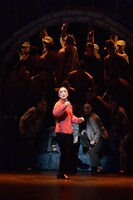 「李香蘭」2015年自由劇場での公演の様子。（撮影：山之上雅信）