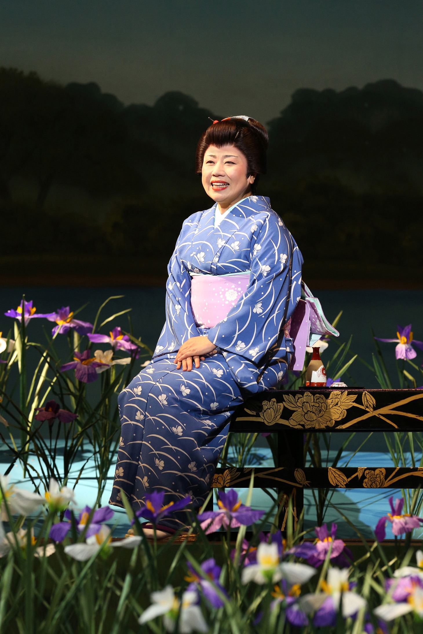 明治座九月公演「おたふく物語」より、藤山直美演じるおしず。