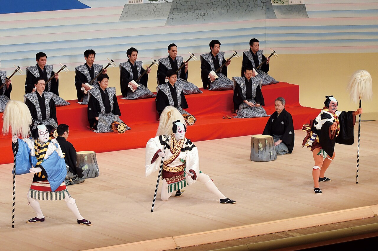 鴈治郎×勘九郎×松緑、毛槍を使った賑やかな舞踊「関三奴」が衛星劇場で