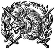 「デルフィニア戦記」より、獅子の紋章。