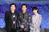 日本テレビ系「another sky-アナザースカイ-」より、左から今田耕司、片岡愛之助、瀧本美織。(c)日本テレビ