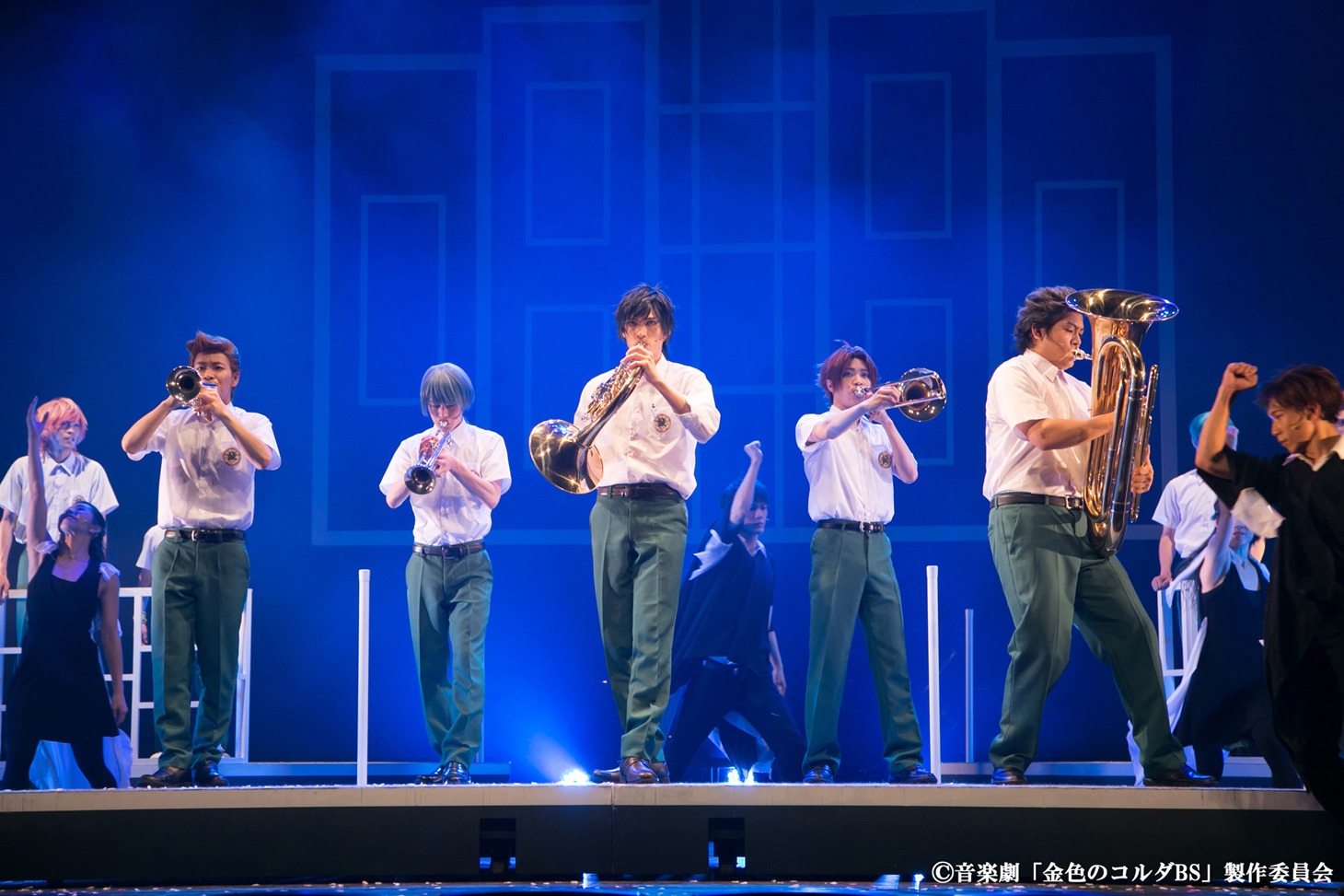 音楽劇「金色のコルダ Blue♪Sky Prelude of 至誠館」ゲネプロの様子。