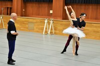 「白鳥の湖」リハーサルの様子。