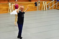 「白鳥の湖」リハーサルの様子。