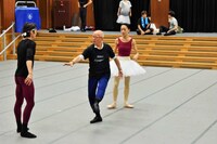 「白鳥の湖」リハーサルの様子。