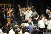 「1万人のゴールド・シアター2016『金色交響曲～わたしのゆめ・きみのゆめ～』」公開稽古の様子。
