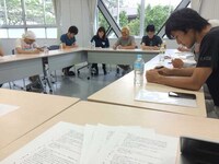 ものづくり計画「風車～かざぐるま～」稽古の様子。