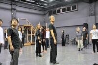 「メトロポリス」稽古の様子。