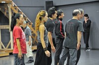 「メトロポリス」稽古の様子。