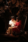 近藤公園・平岩紙 二人芝居「あたま山心中~散ル、散ル、満チル~」ゲネプロより。