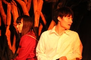 近藤公園・平岩紙 二人芝居「あたま山心中~散ル、散ル、満チル~」ゲネプロより。