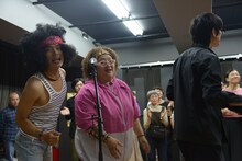 劇団扉座「歓喜の歌」パフォーマンスの様子。