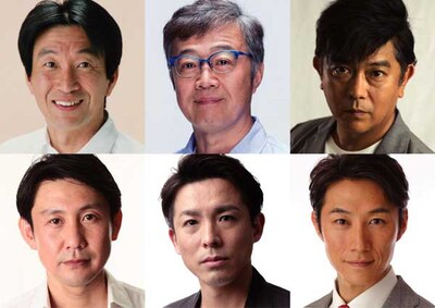 wonder×works「不埒なチェイン」の出演者。左上から時計回りに佐戸井けん太、田上ひろし、前田耕陽、萬雅之、森山栄治、浅野雅博。