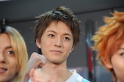 「ハイパープロジェクション演劇『ハイキュー!!』“烏野、復活!”」フォトセッションより、池尻隼人役の松田裕。