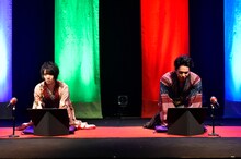 左から植田圭輔、磯貝龍虎。（撮影：鏡田伸幸）