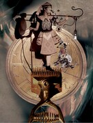 演劇実験室◎万有引力◎第63回本公演「大反復劇ーあるいは戯作者式イマジ音楽劇『愚者たちの機械学』～劇は各自お持ち帰り下さい～」ビジュアル