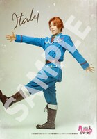 ミュージカル「ヘタリア～The Great World～」より、長江崚行演じるイタリアのブロマイド。