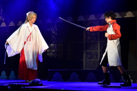 「ミュージカル『八犬伝―東方八犬異聞―』二章」ゲネプロの様子。（撮影：鏡田伸幸）